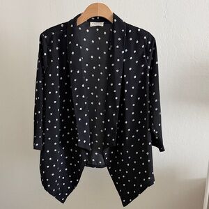 EMELIA Polka Dot Open Front Blazer